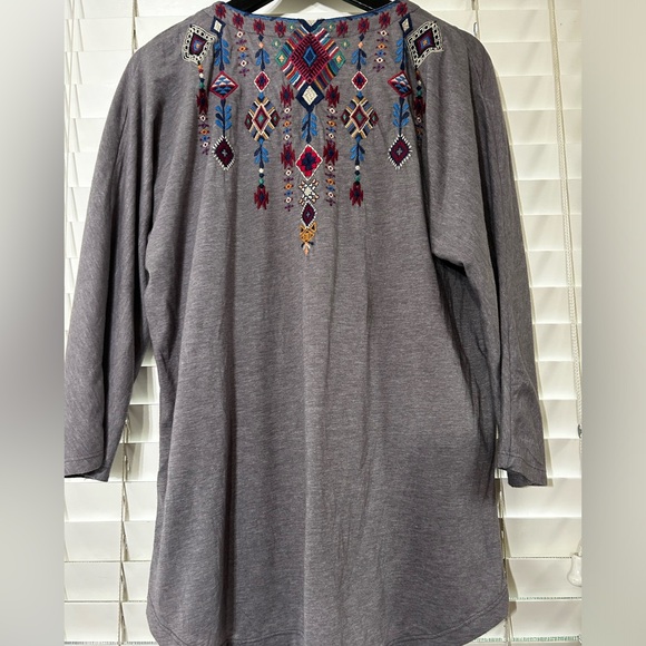 Johnny Was RUAH knit long sleeve 3/4 length Henly    Size M - Picture 4 of 14